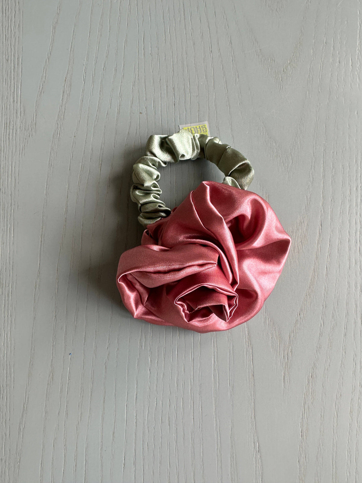 Rosette Scrunchie in Peach by Room Shop