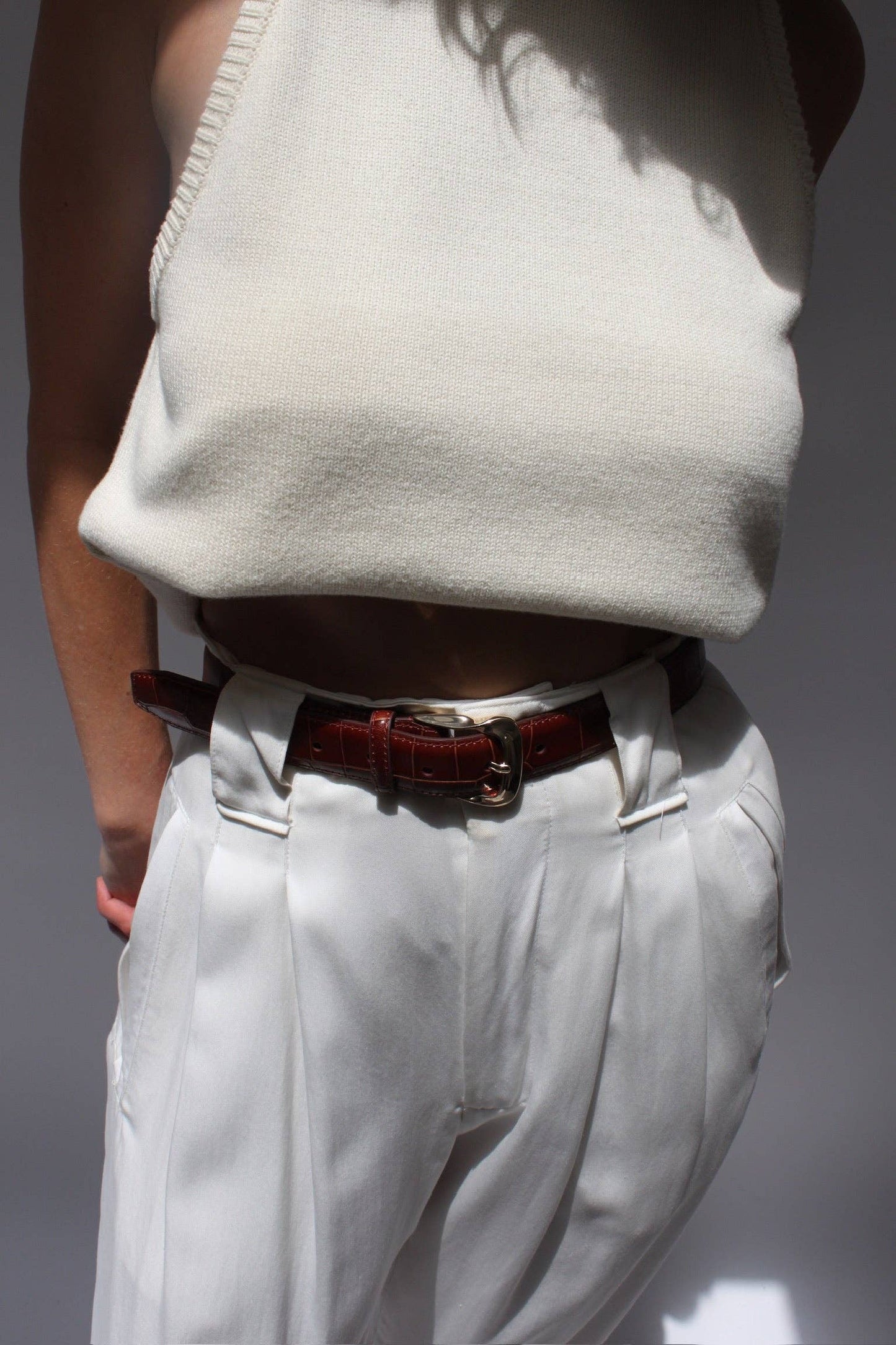 Mildred Belt by NA NIN in Brown