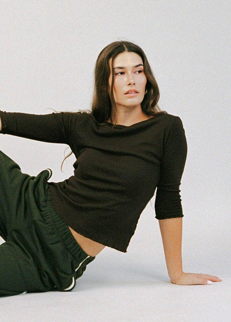 Fleece Track Pant in Olive