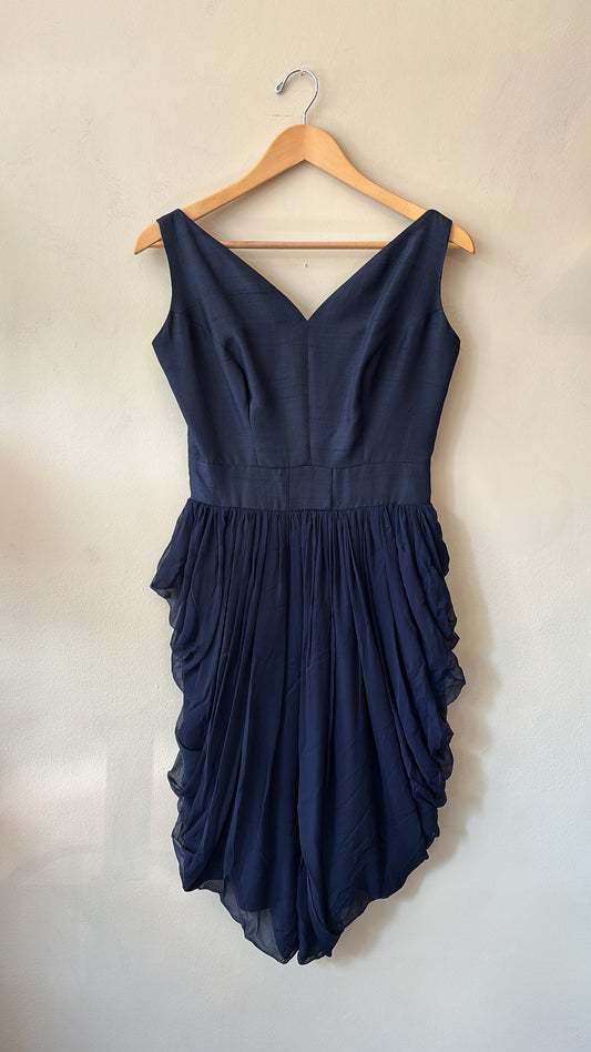 Sari Silk Draped Dress