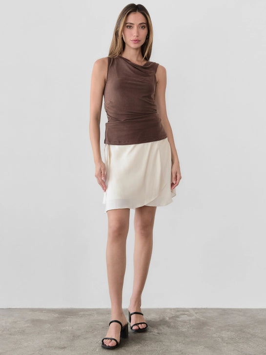 The Emilia Top in Mocha