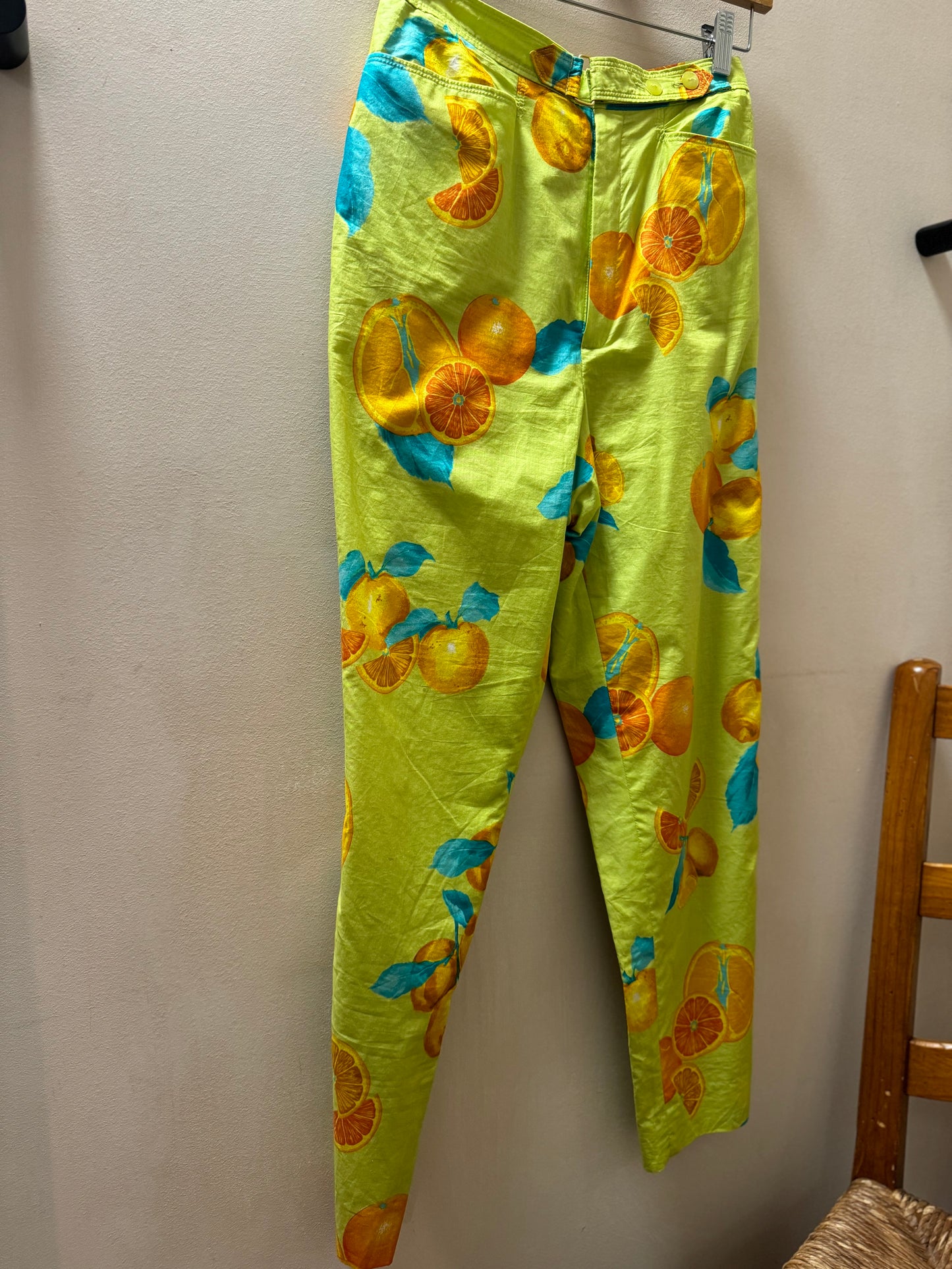 Vintage Petite Oranges Multicolor Trouser