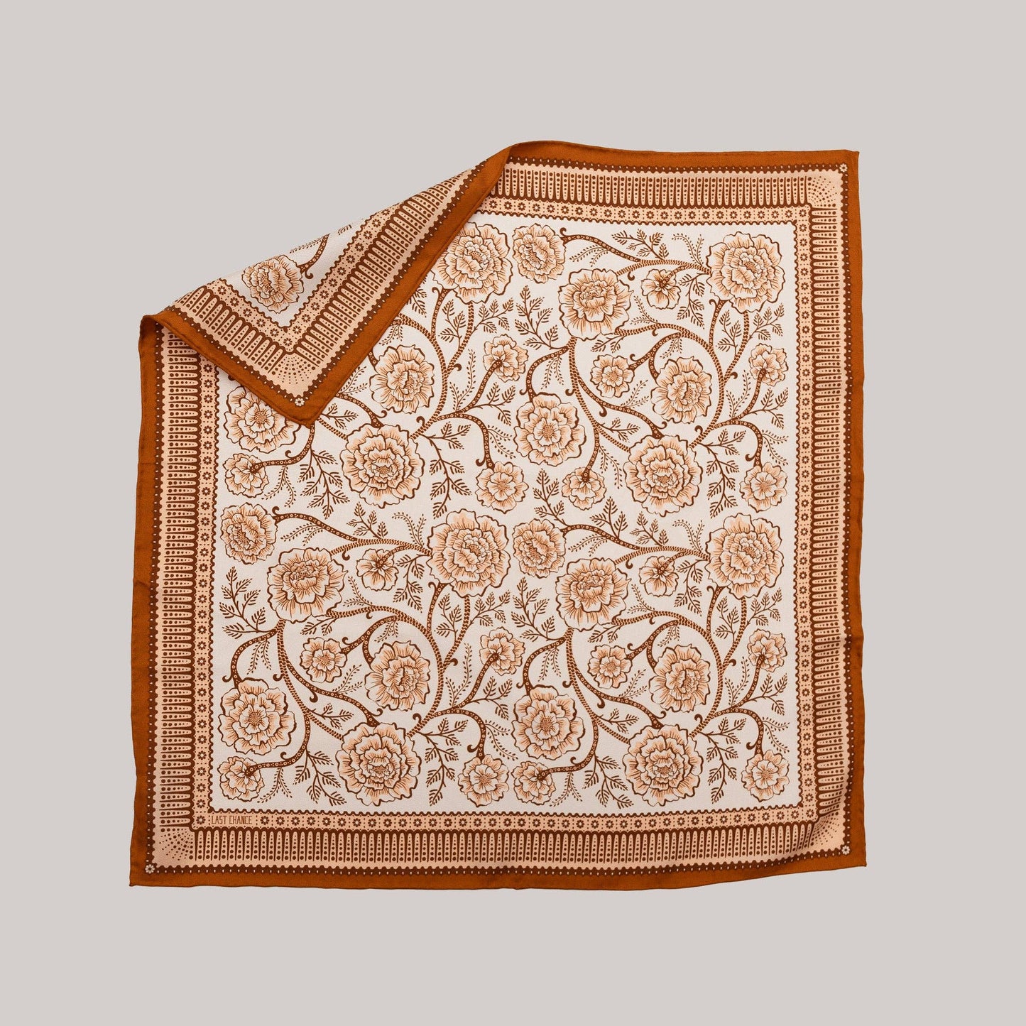 Silk Twill Scarf Ramble in Sandstone