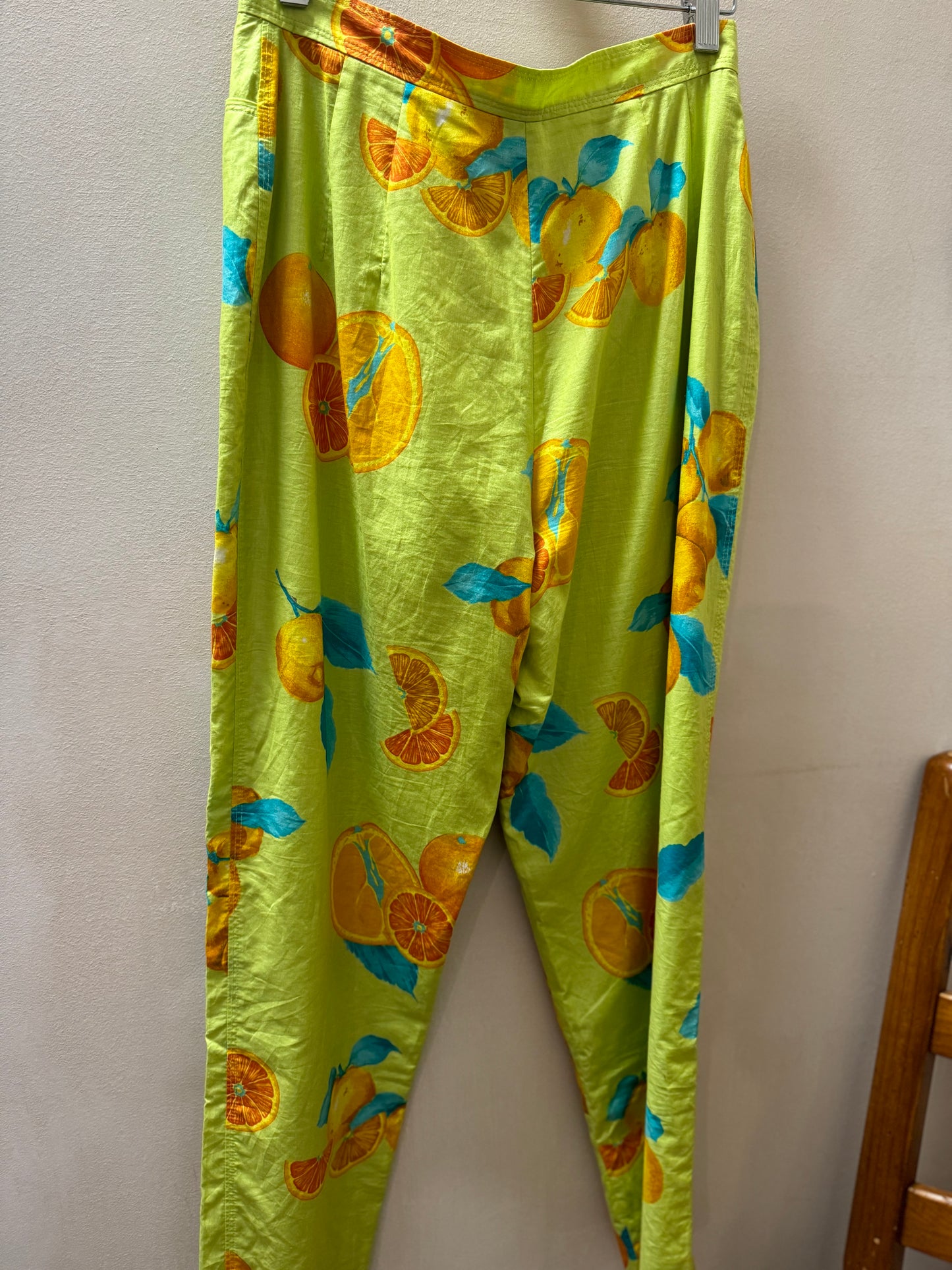 Vintage Petite Oranges Multicolor Trouser