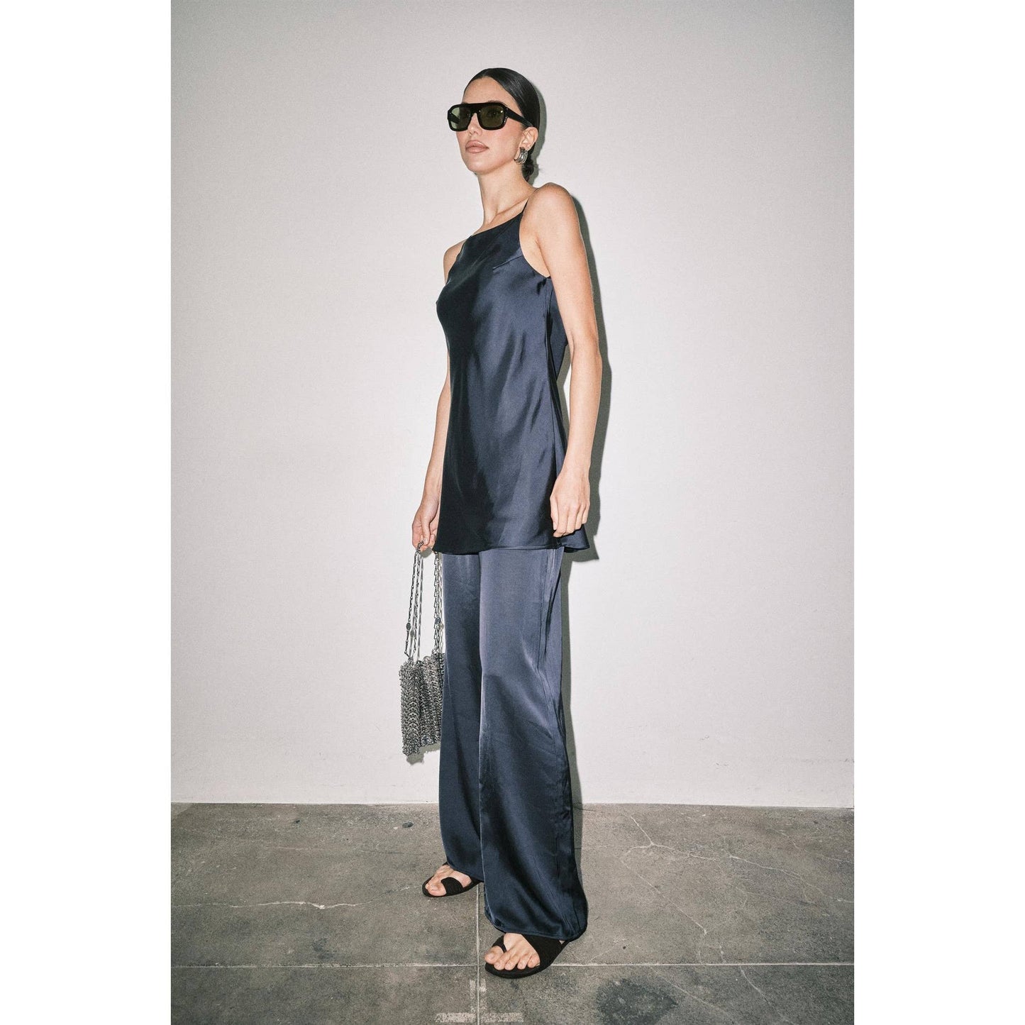 Eden Satin Cami & Wide Leg Pant Set