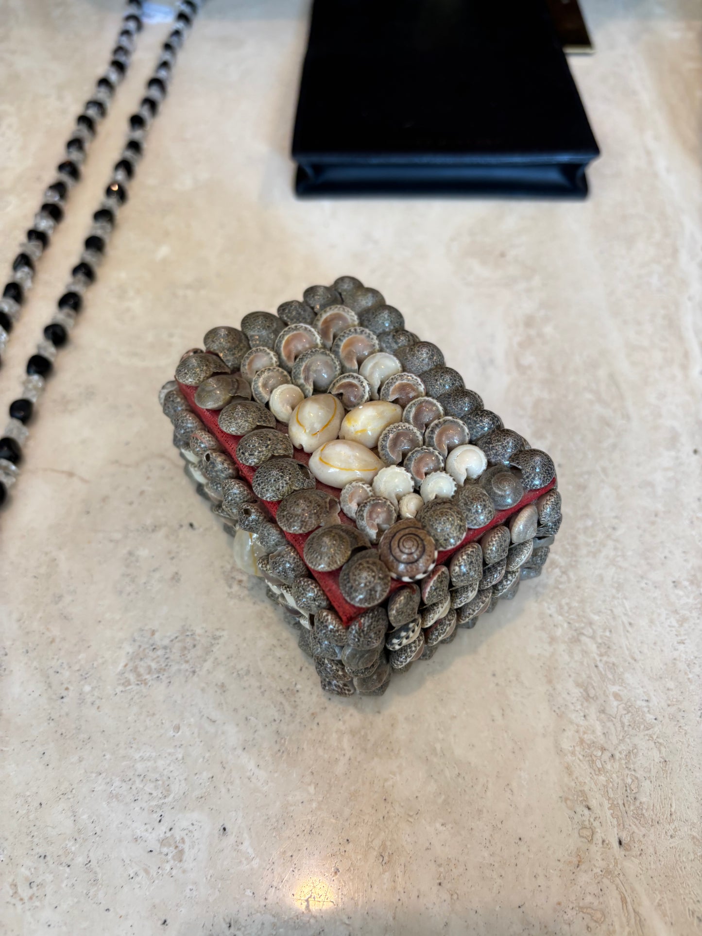 Vintage Seashell Jewelry Box