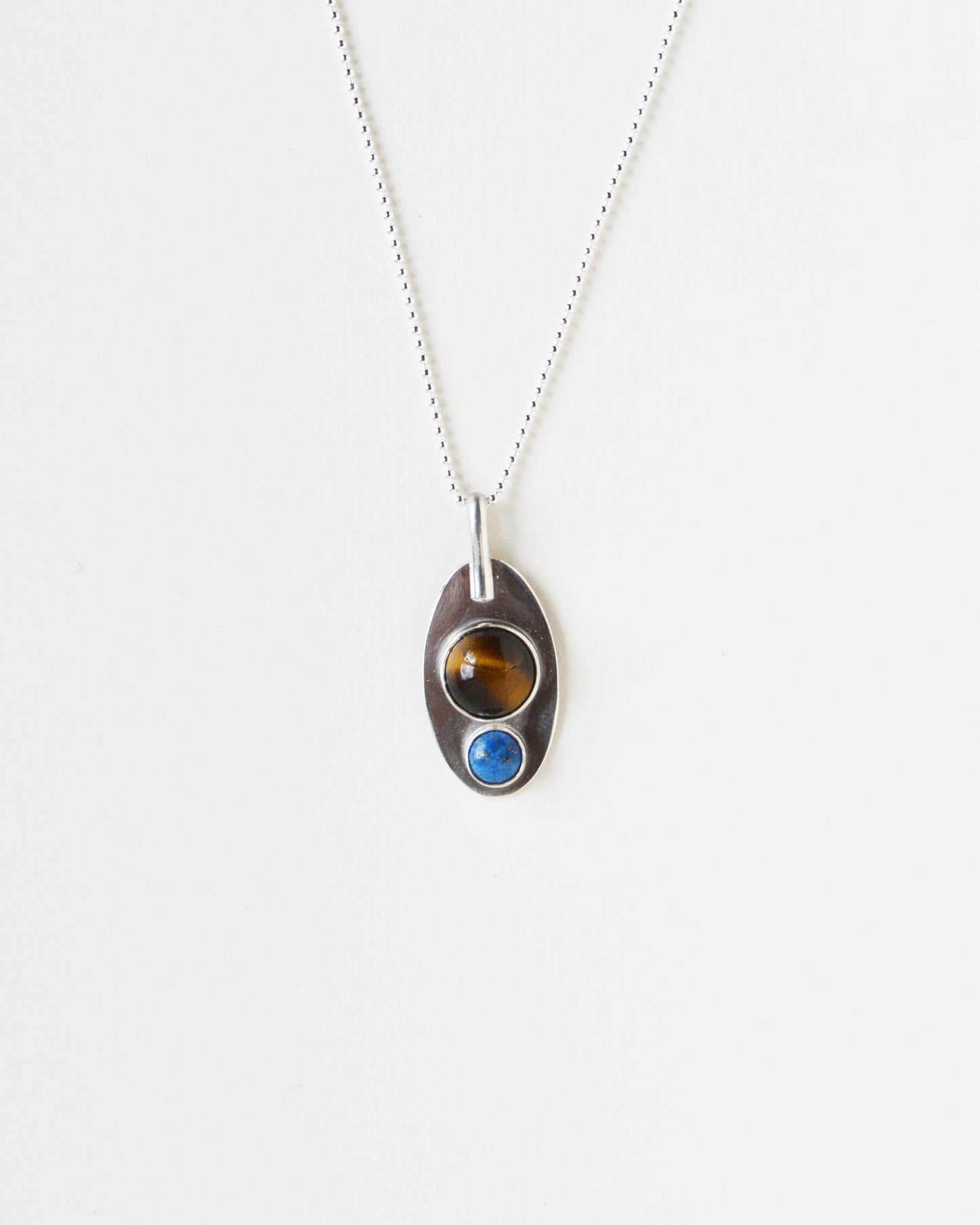 The Tiger's Eye & Lapis Pendant