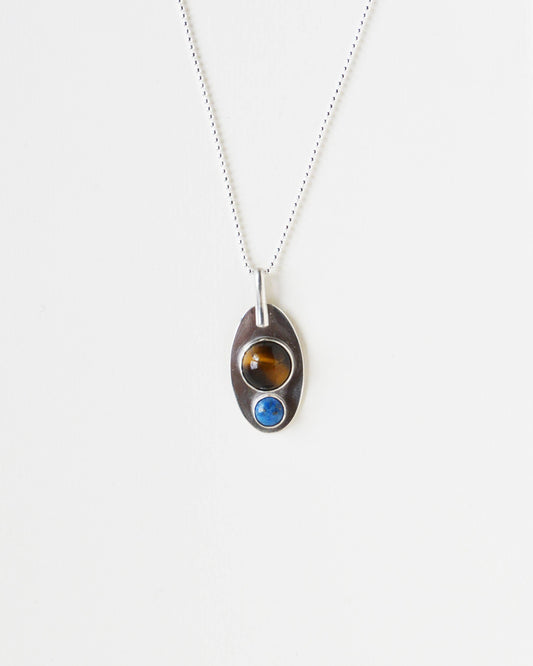 The Tiger's Eye & Lapis Pendant