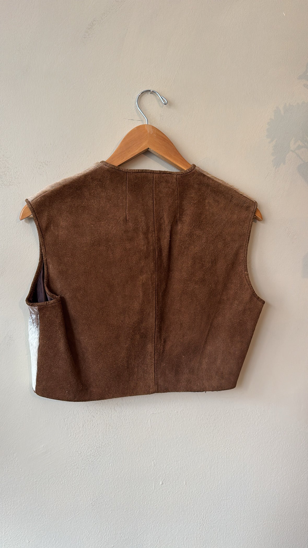 1970's Cropped Cowhide Vest