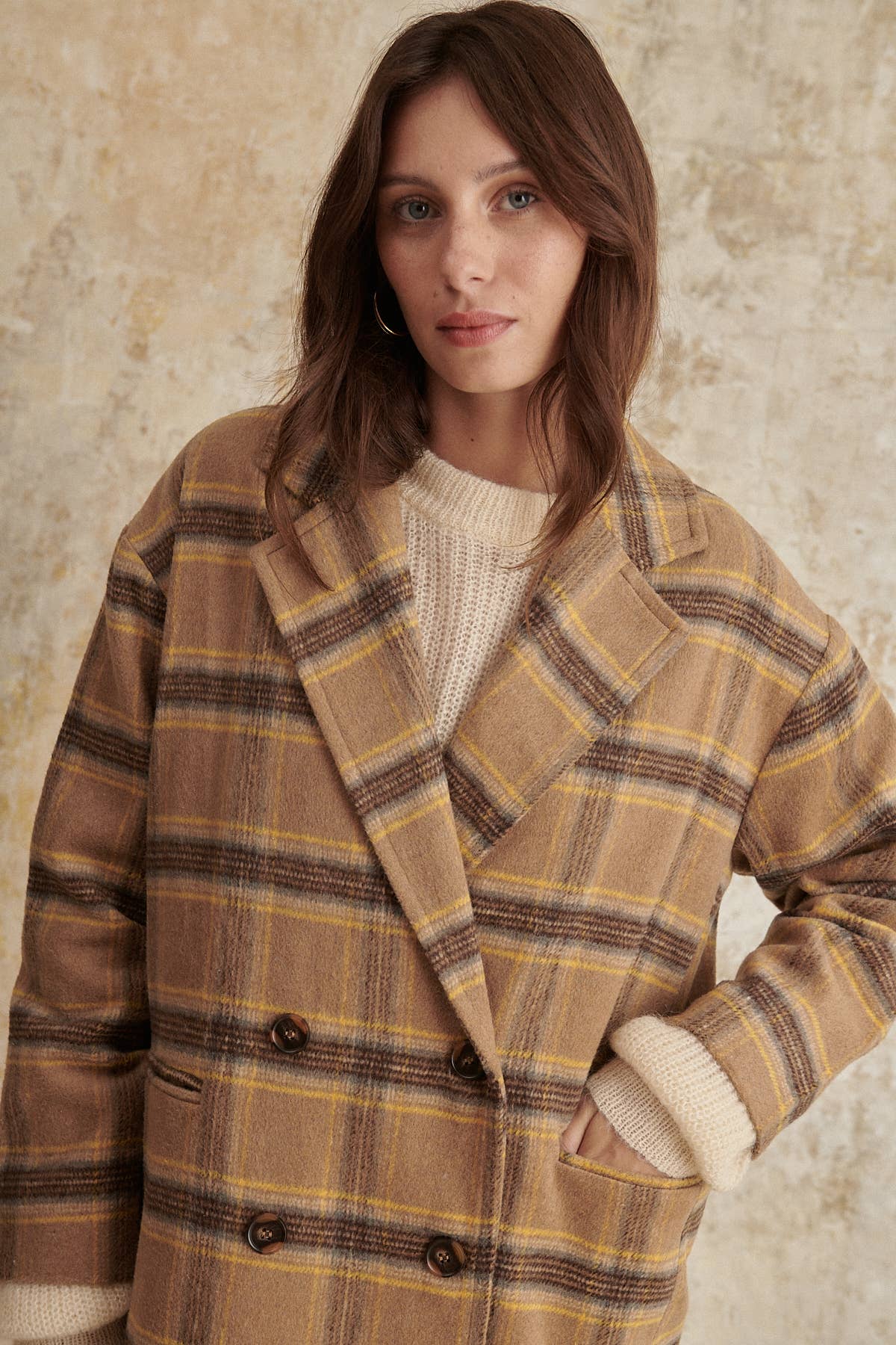 The Aubrey Oversized Plaid Coat