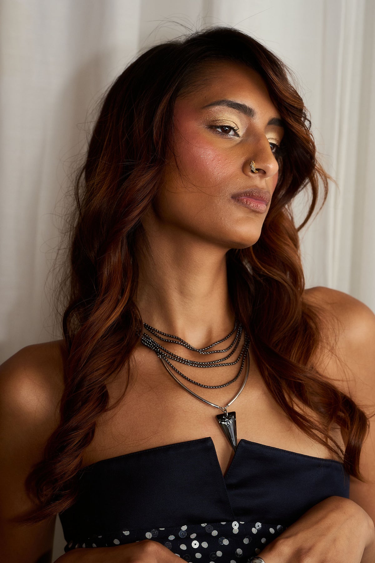 Layered Pyramid Necklace by Bella Colletta