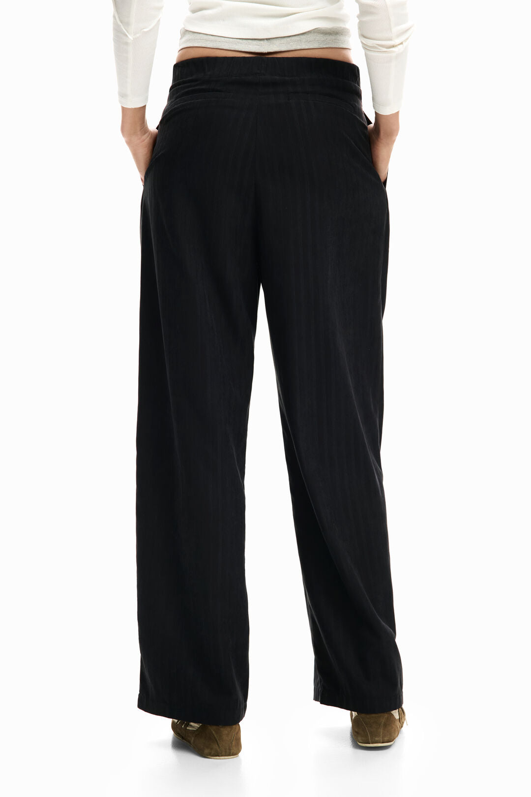 Pinstripe Fluid Trouser by Desigual