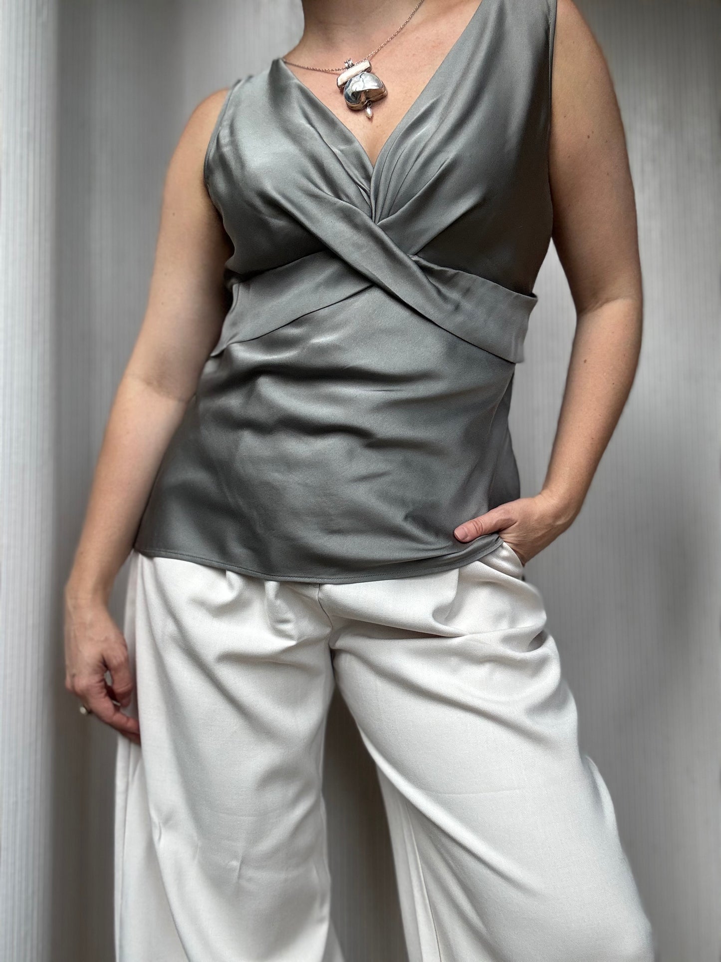 Silk Slate Grey Tank