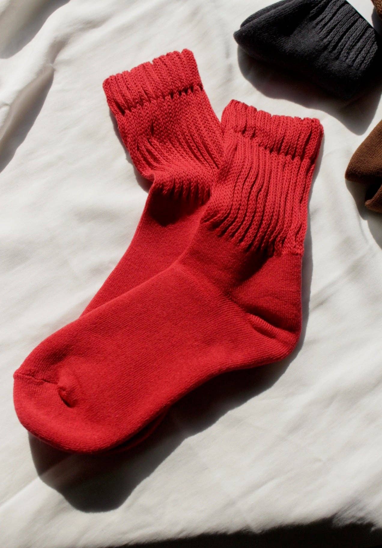 Na Nin FiFi Socks in Fire Truck Red