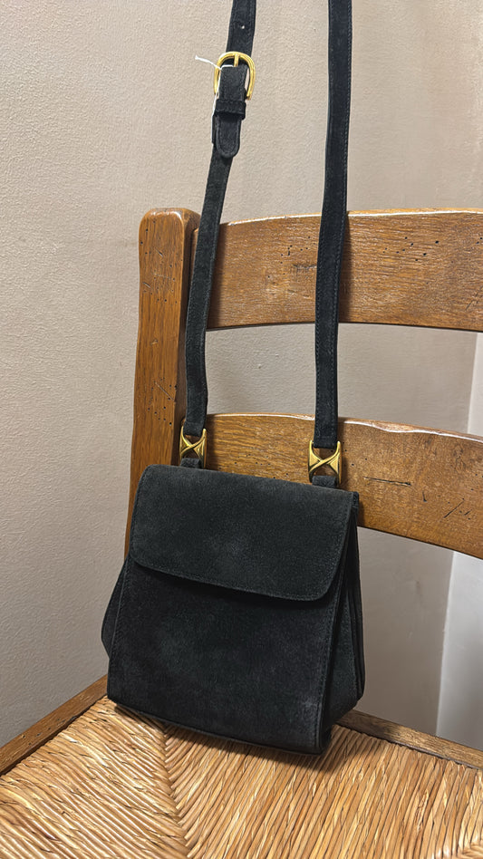 Suede black crossbody bag (for Lalitha)