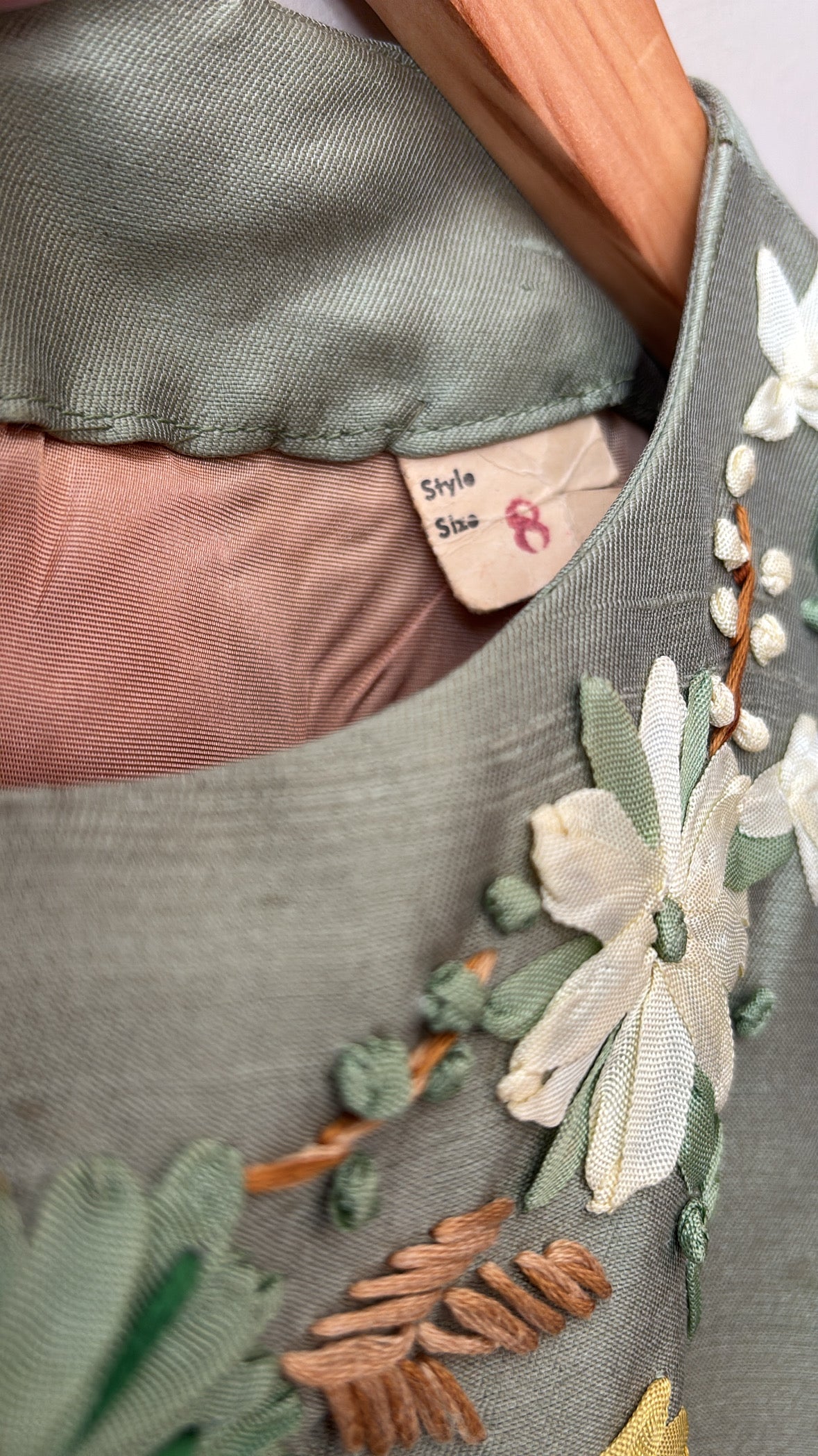 1930's Embroidered Cocktail Dress
