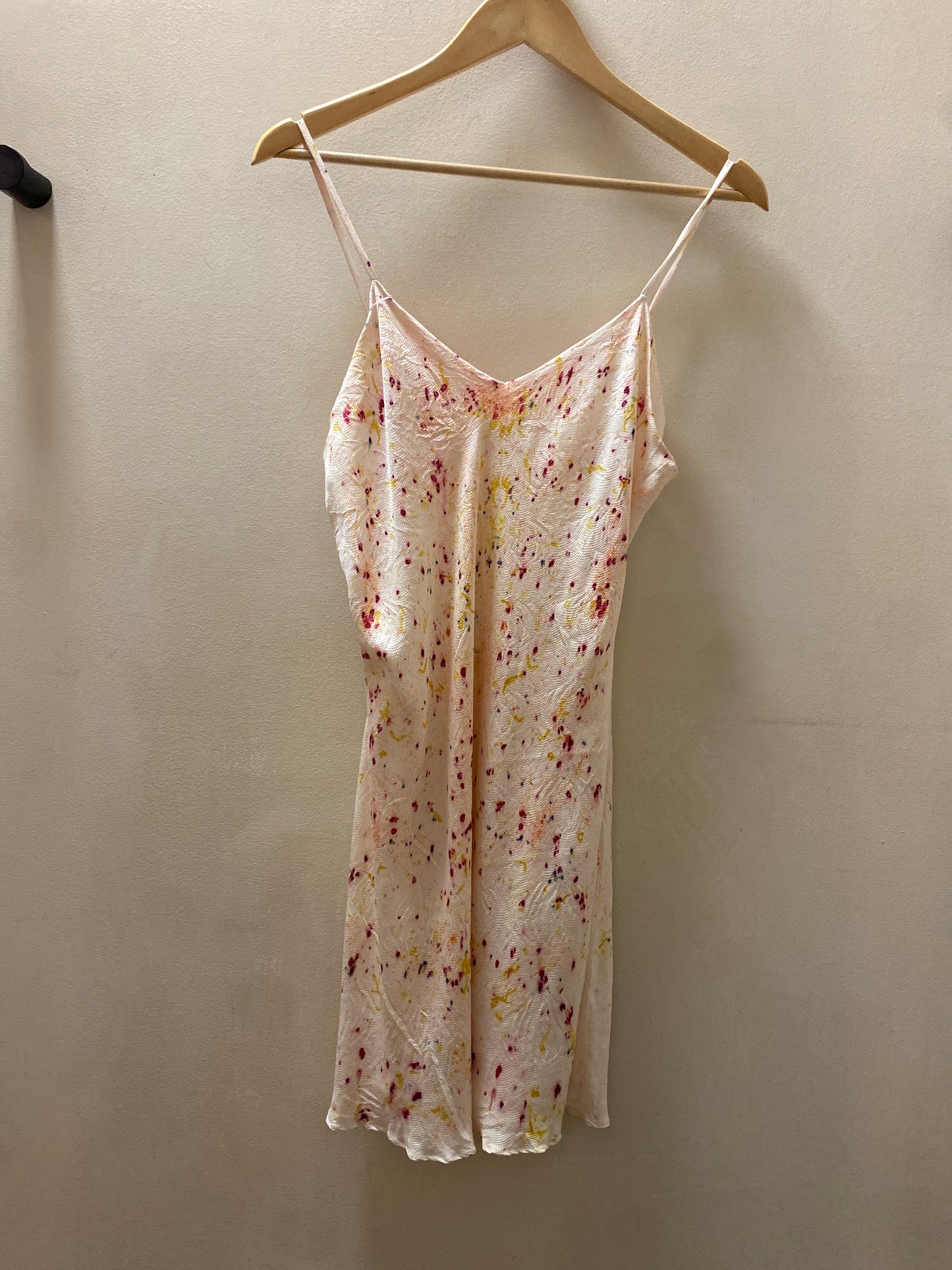 Scabiosa Laila Short Vintage Silk Slip Dress