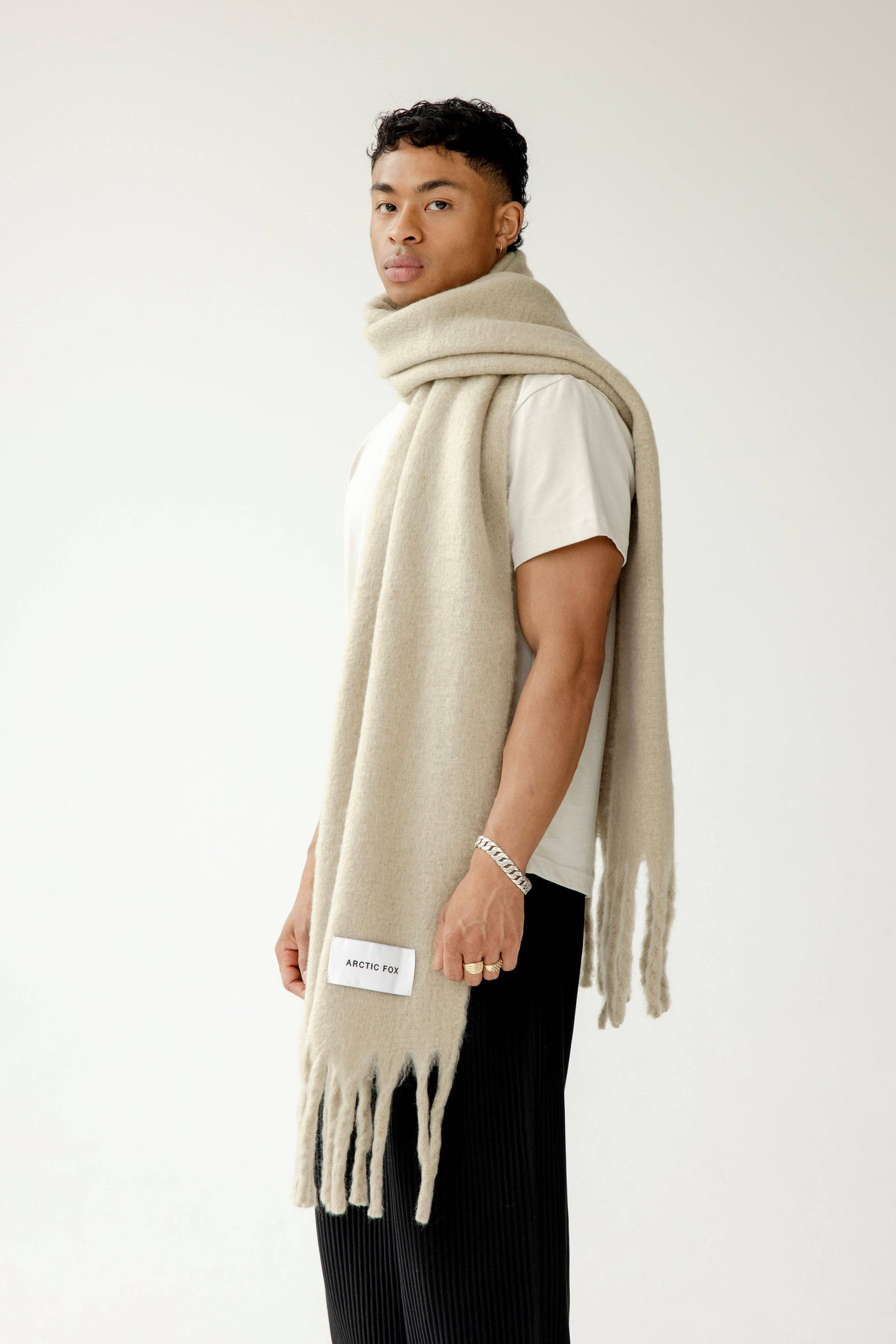 The Chloe Scarf in Arctic Grey