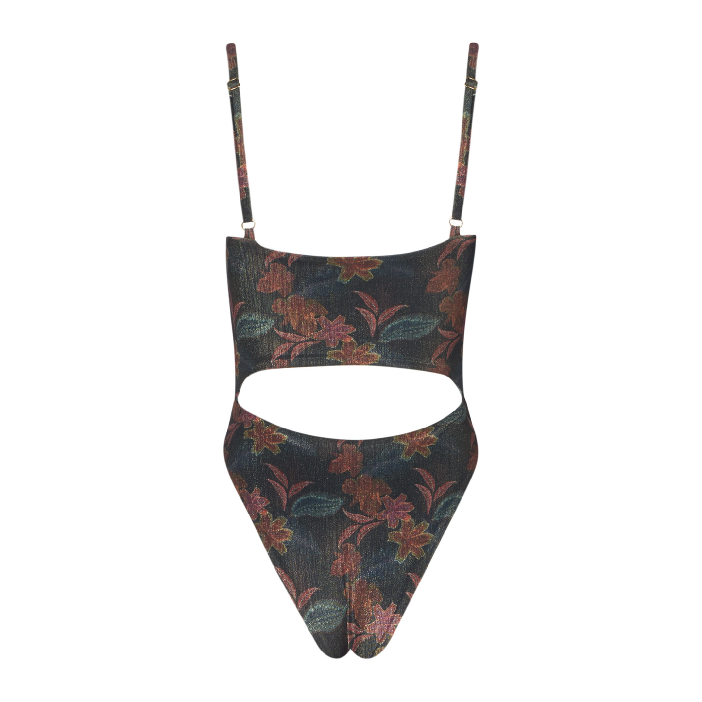 The Melina Black Dore Cut Out One Piece