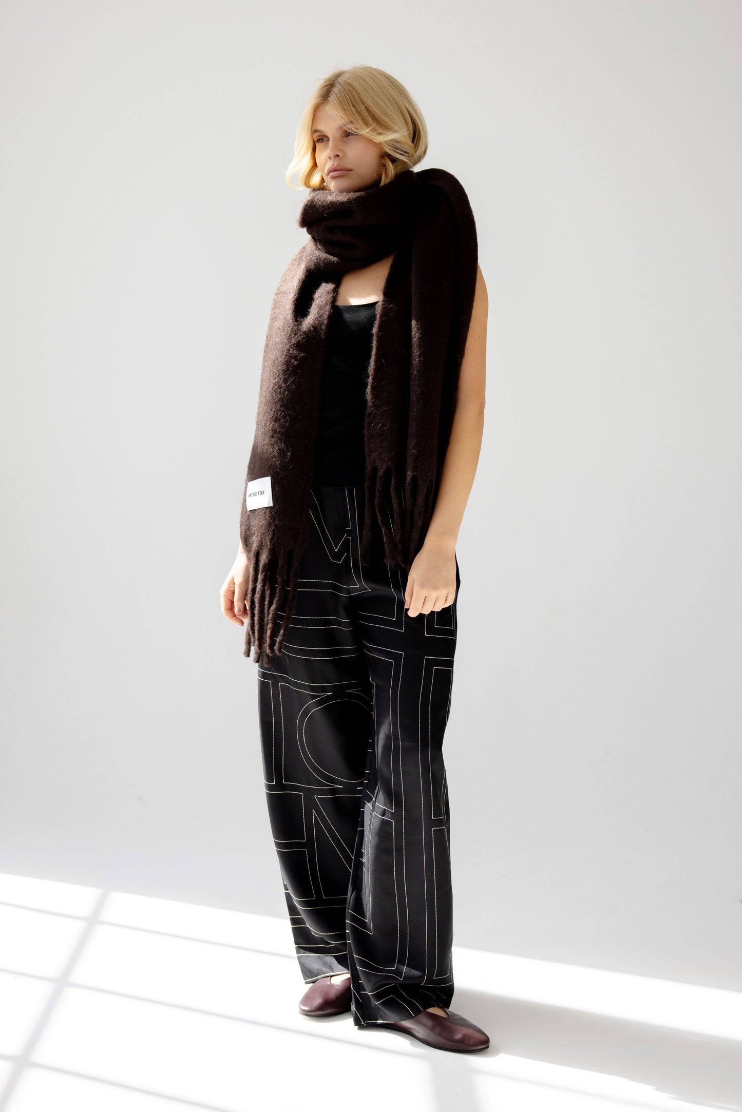 The Andie Scarf in Ground Coffee