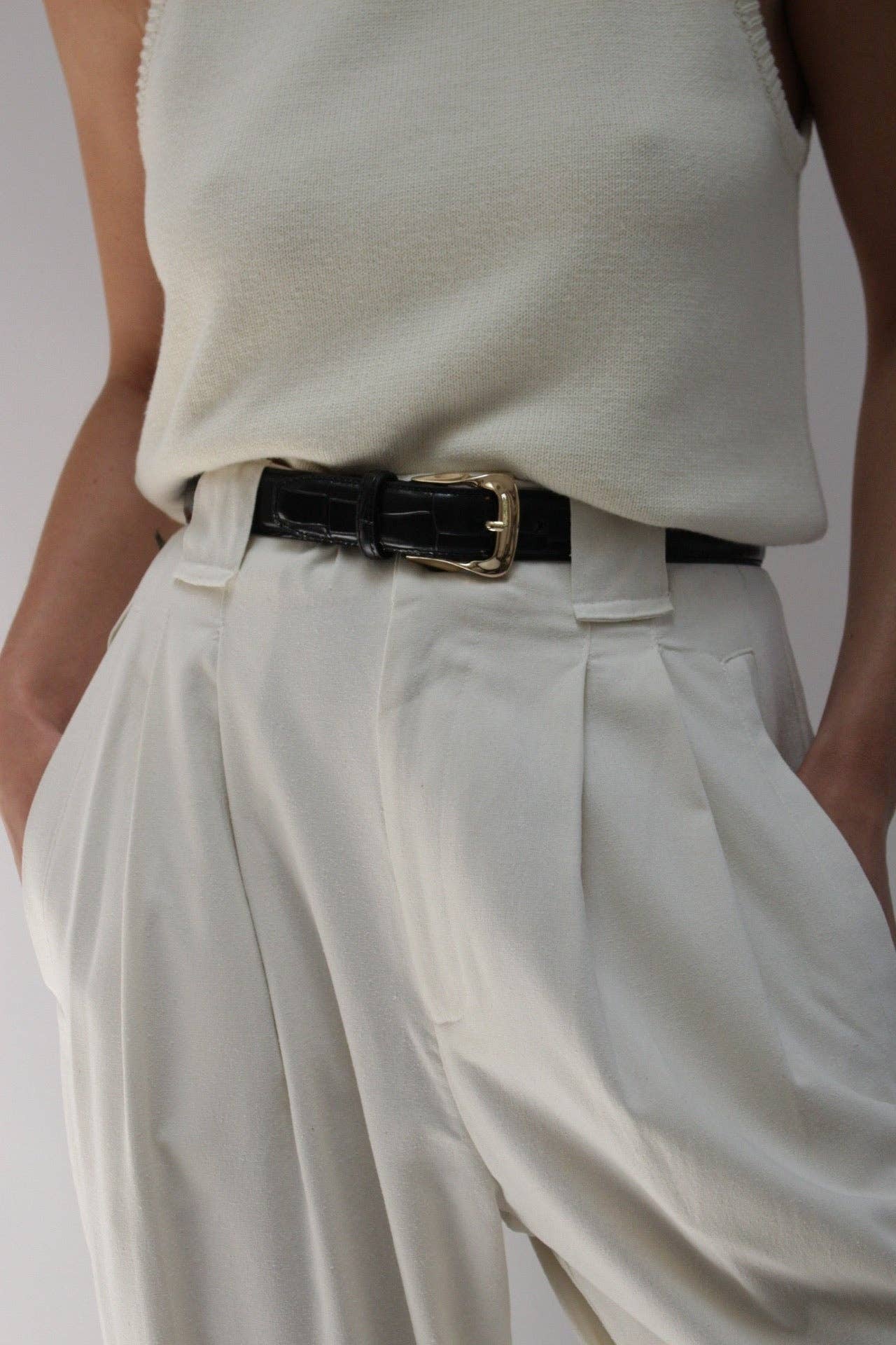 Mildred Belt by NA NIN in Black