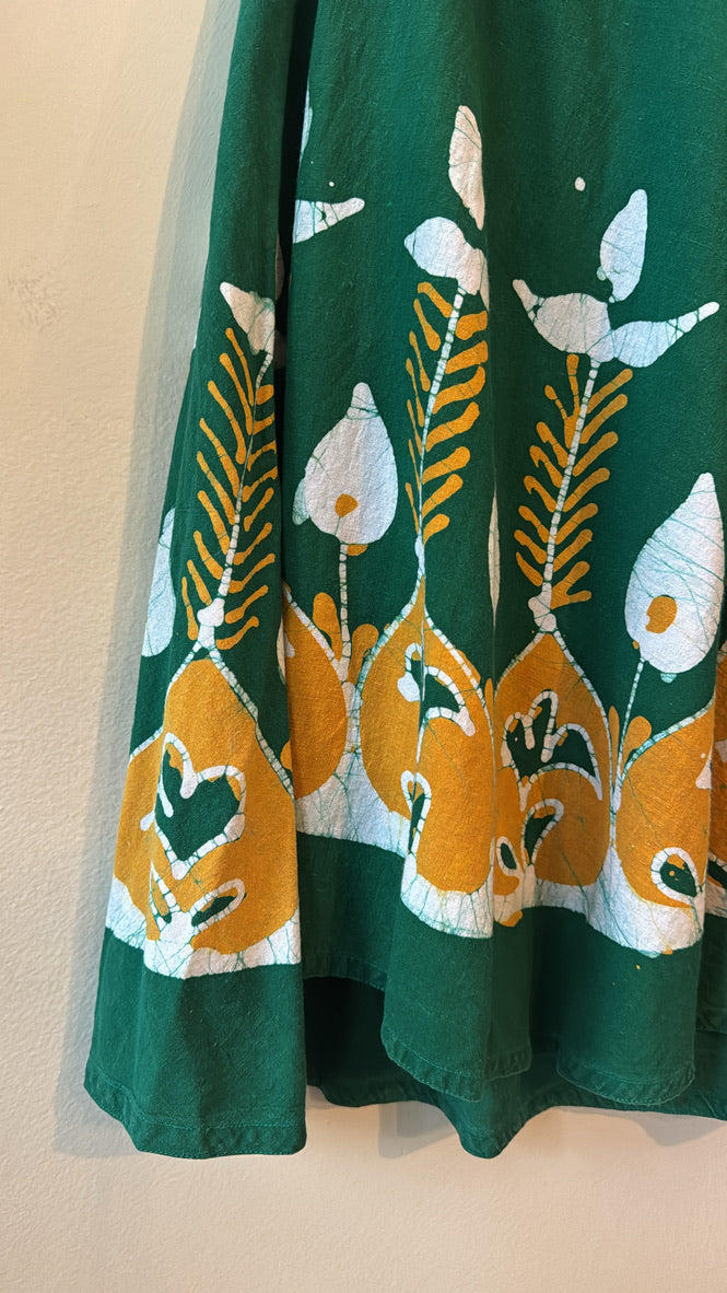 1960s / 1970s Botanical Print Wrap Skirt