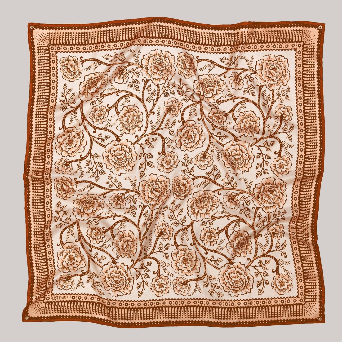 Silk Twill Scarf Ramble in Sandstone