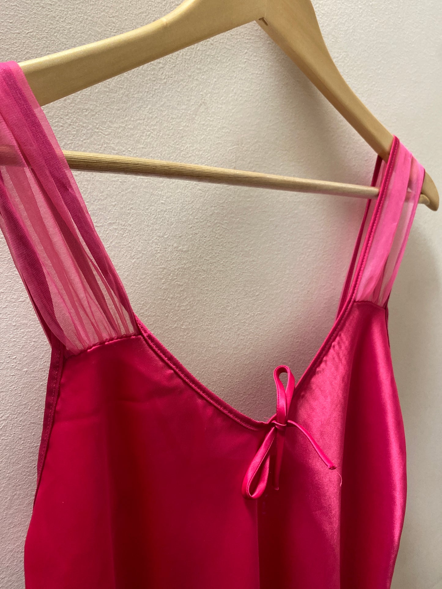 Vintage Magenta Slip Dress