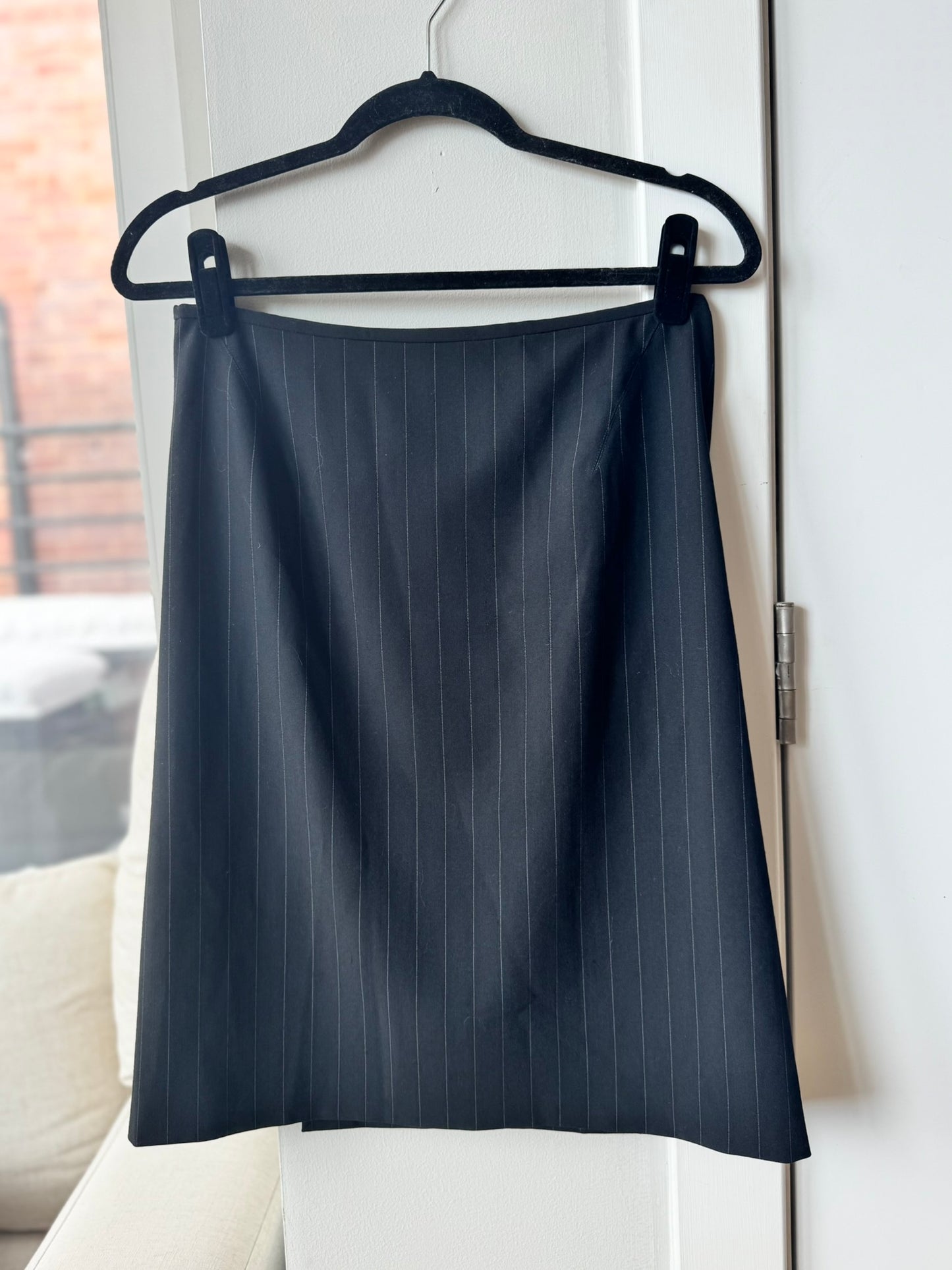 Vintage Armani Collezioni Pinstripe Blazer & Skirt Set