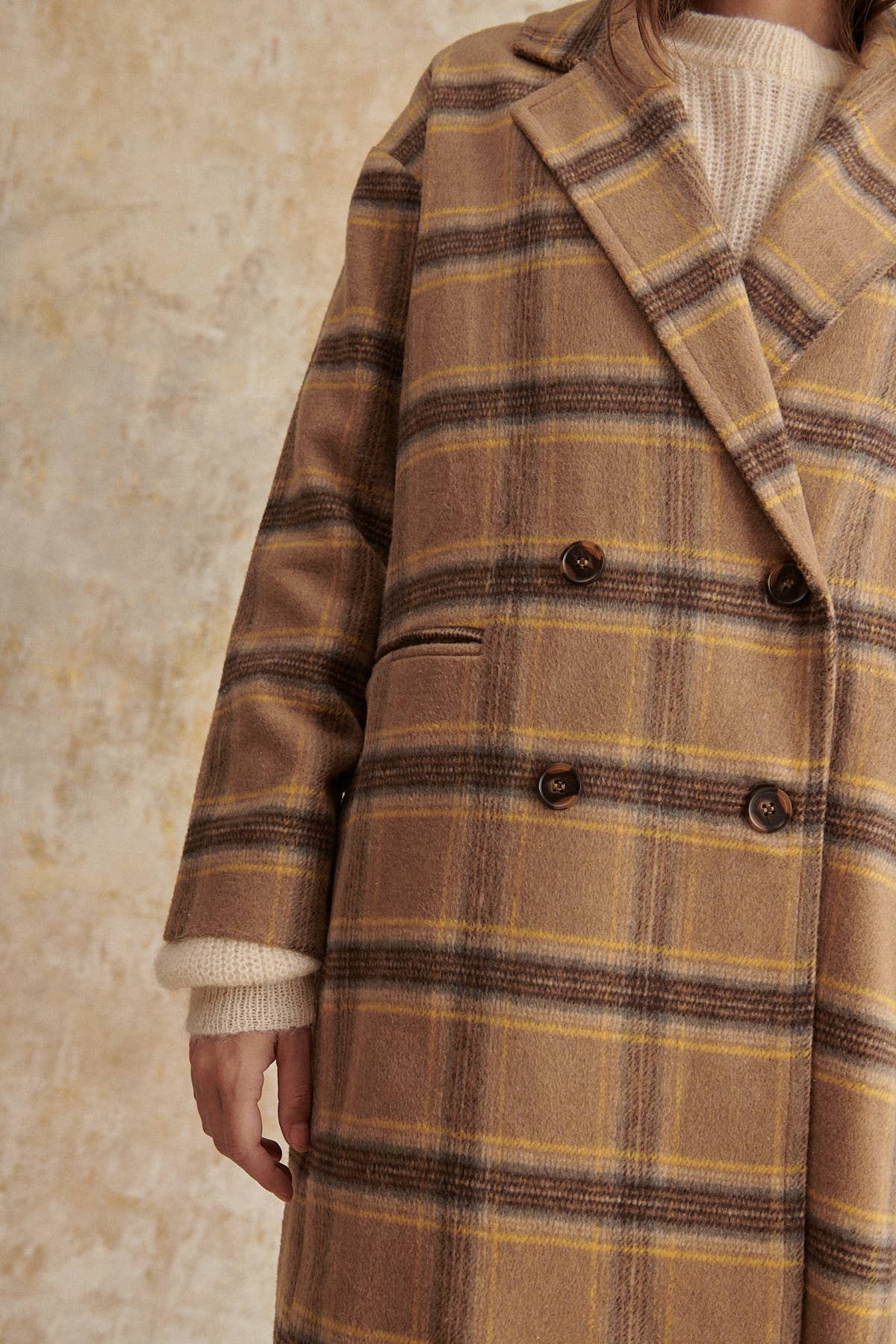 The Aubrey Oversized Plaid Coat