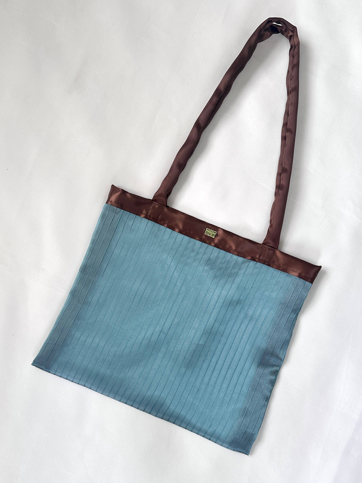 The Mika Pleated Tote Bag in Moonlit Sea