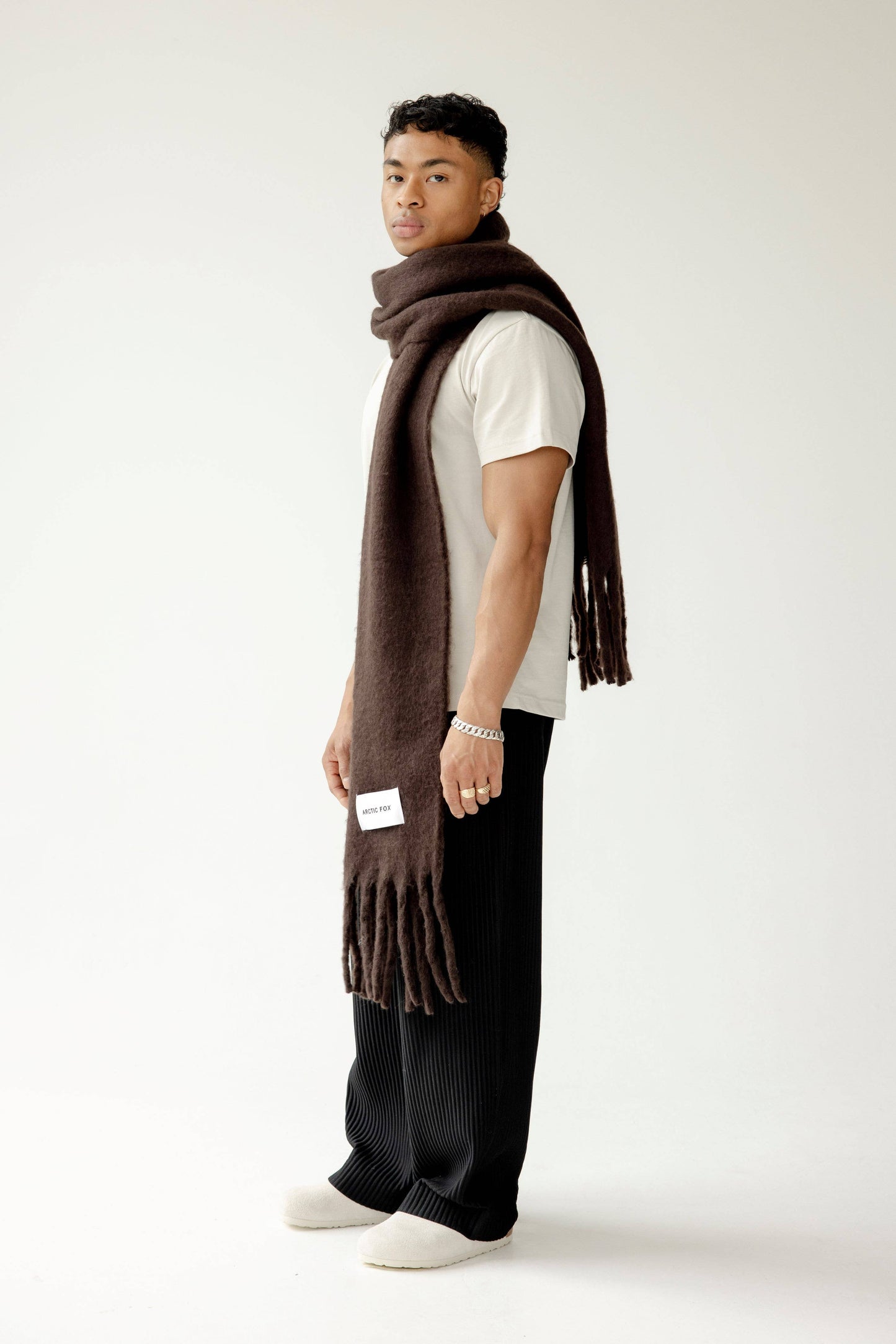 The Andie Scarf in Ground Coffee