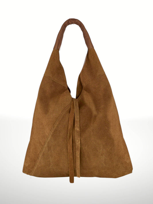 The Dema Suede Bag in Boho Brown