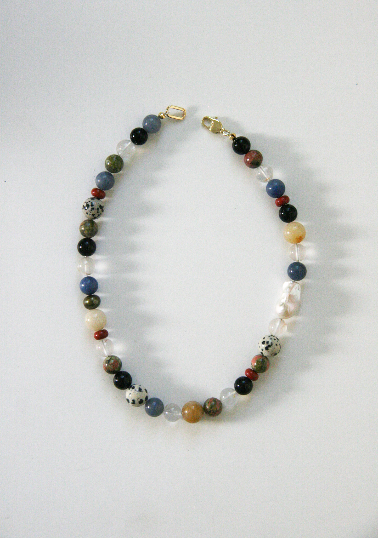 The Akira gemstone necklace 16"