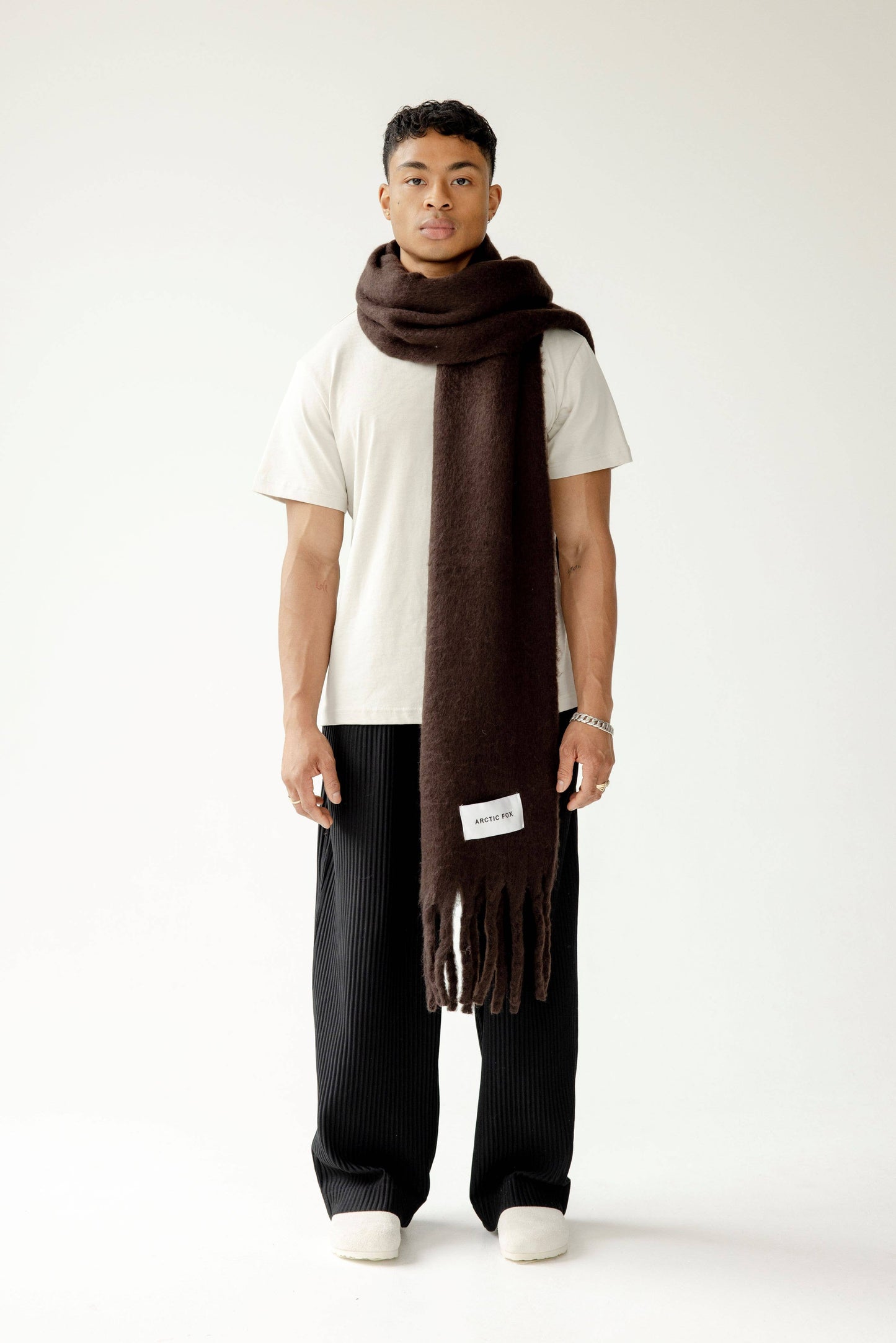 The Andie Scarf in Ground Coffee