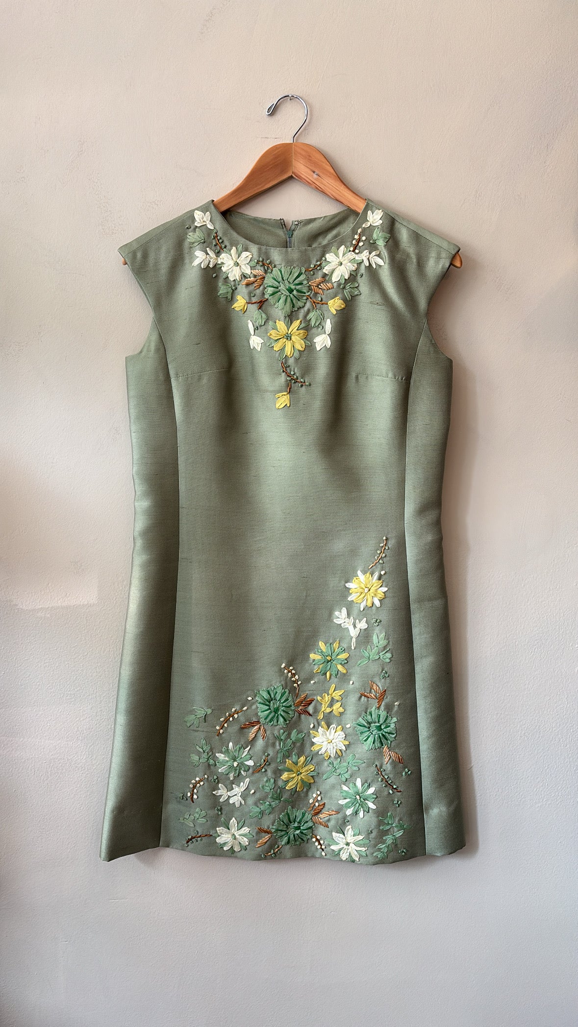 1930's Embroidered Cocktail Dress
