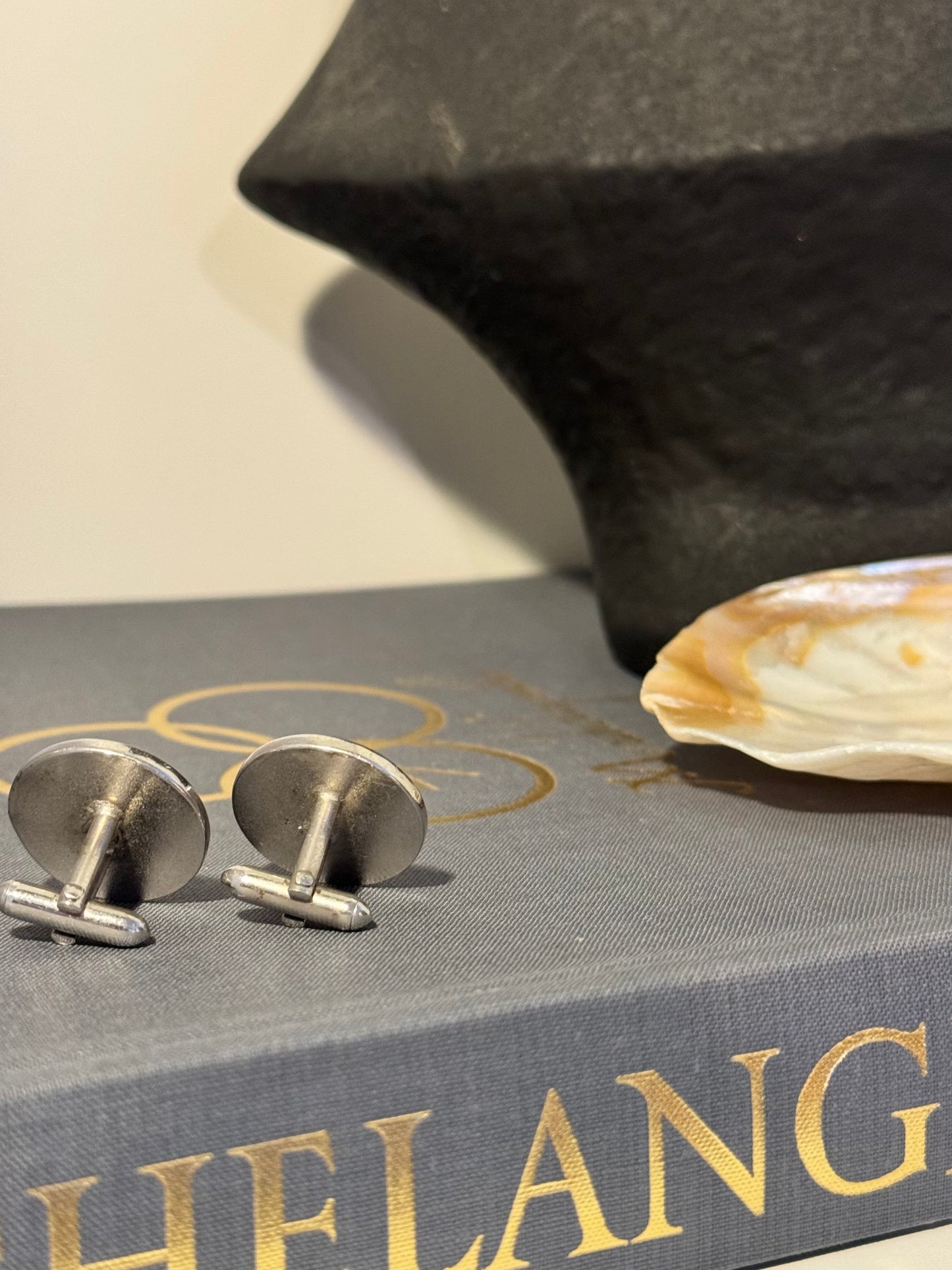 Vintage Faux Pearl Cuff Links