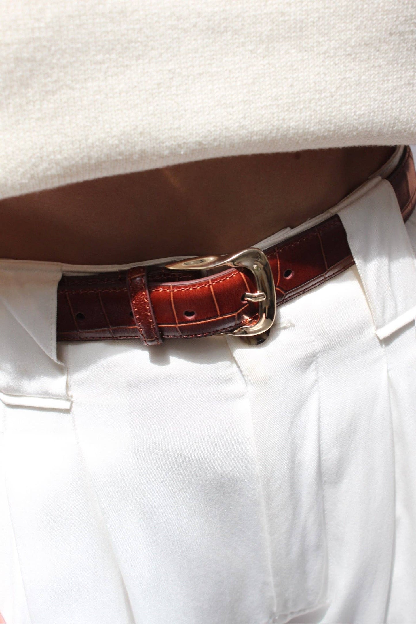 Mildred Belt by NA NIN in Brown