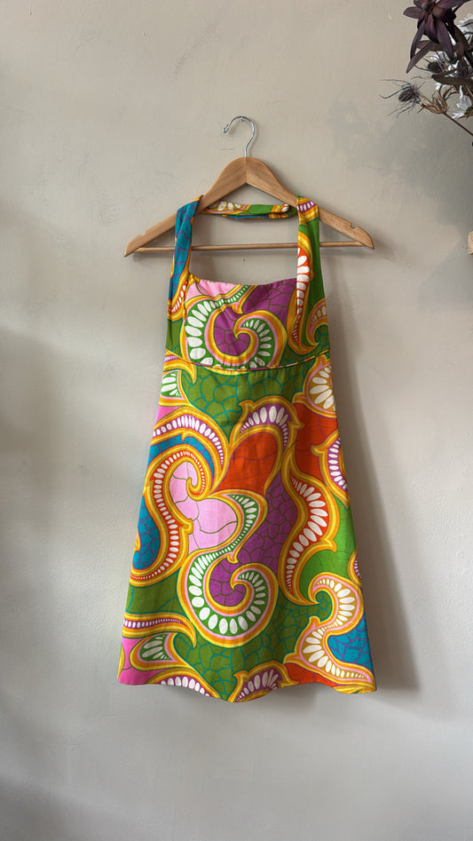 1960's Psychedelic Mia Mod Paisley Mini Dress