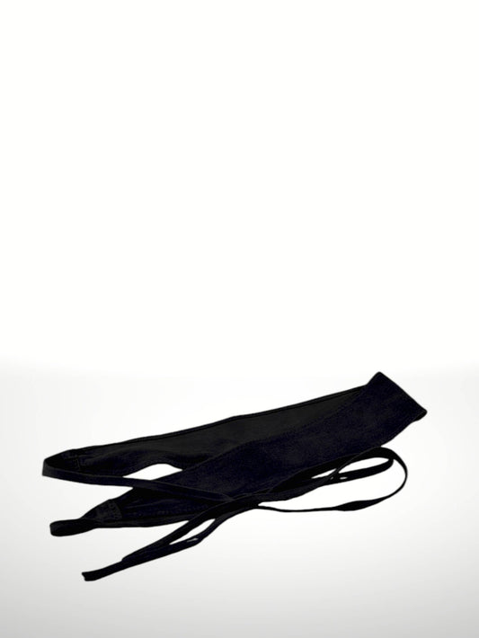Judith Suede Sash Belt in Navy Blue