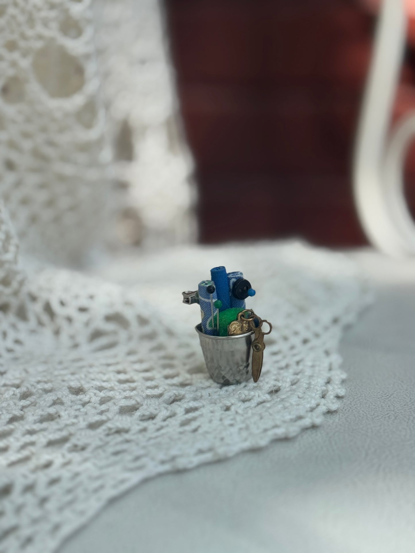 Vintage Sewer’s kit brooch