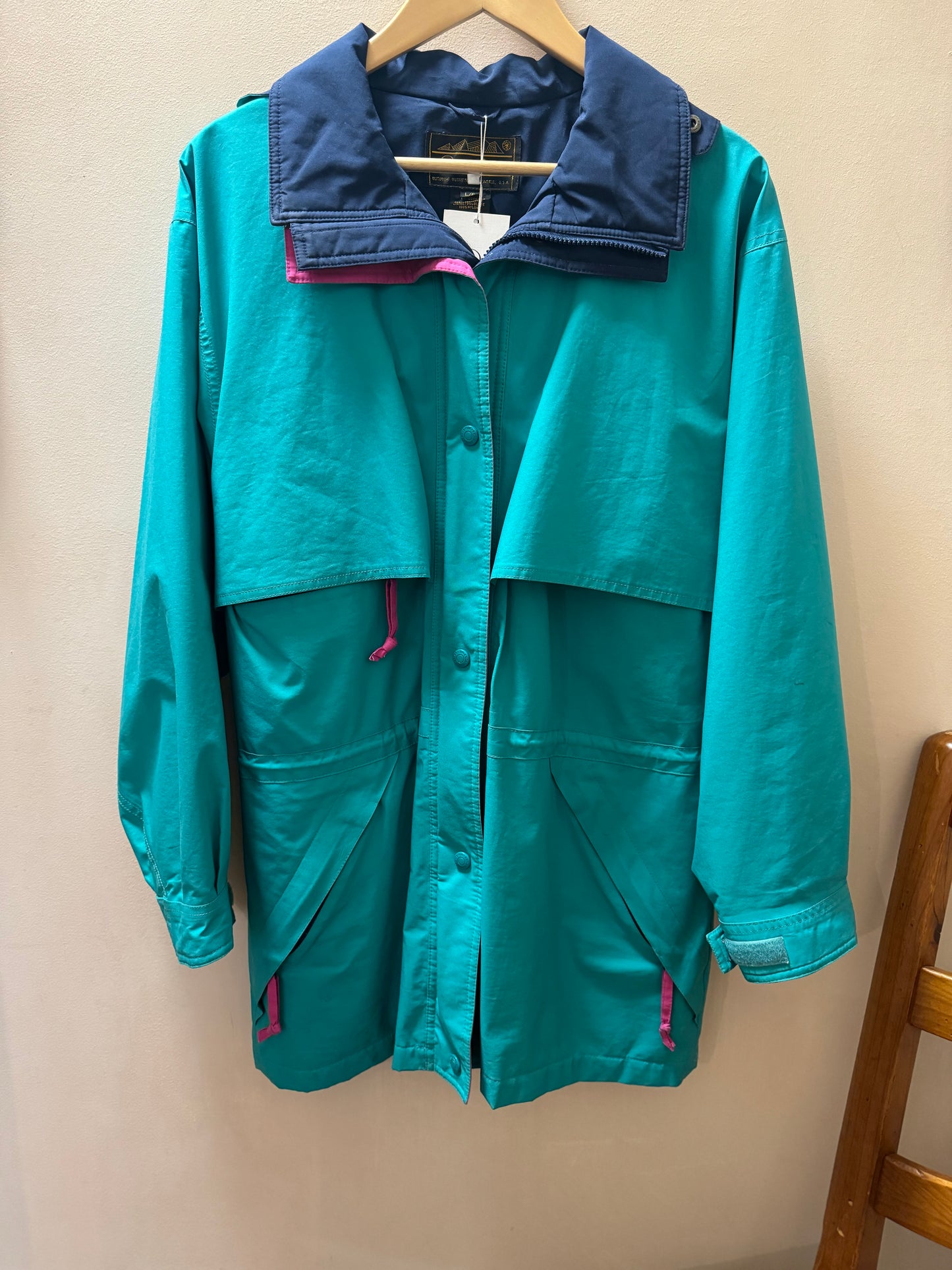 Vintage Eddie Bauer Multicolor Raincoat