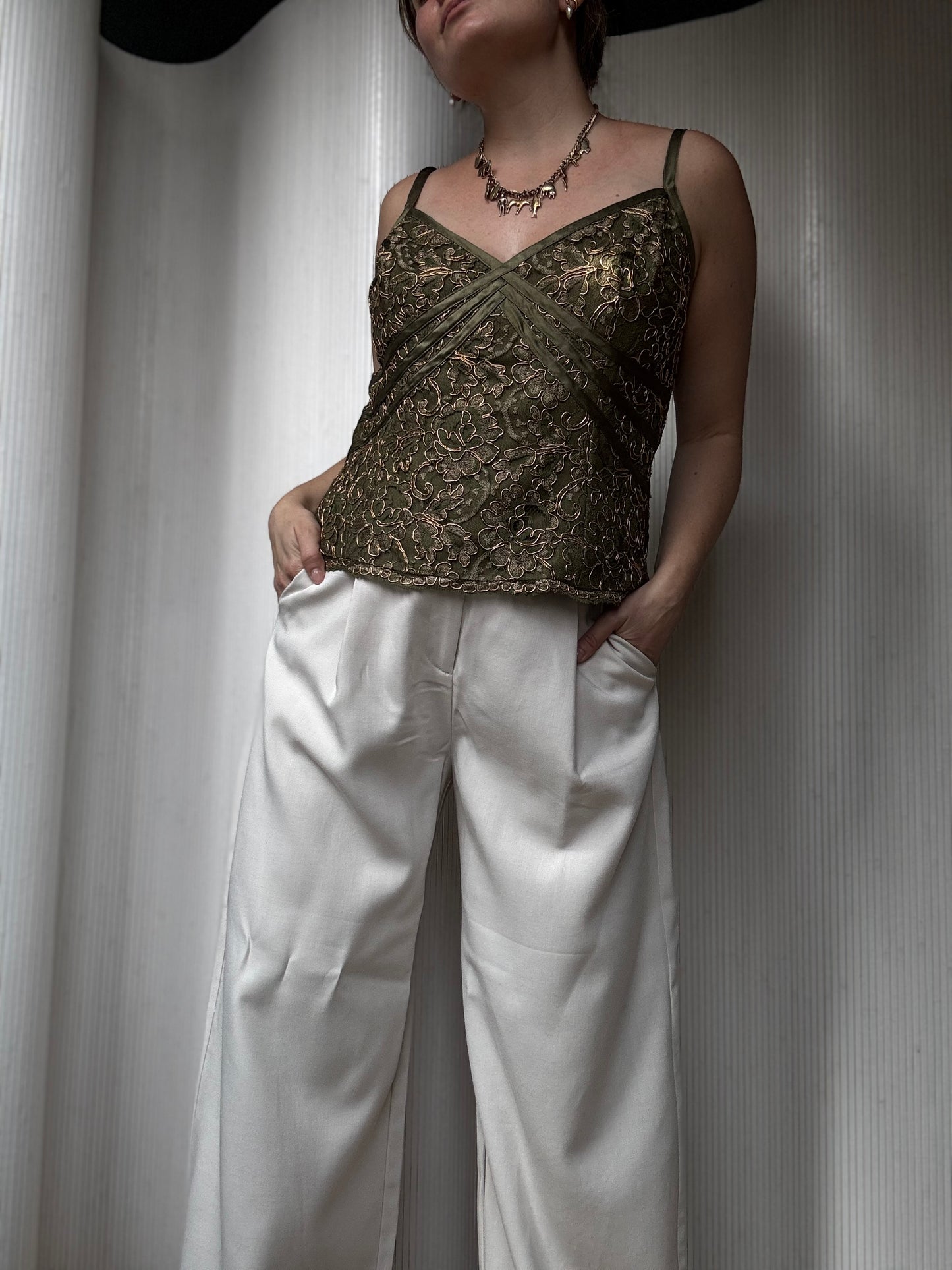 Vintage Chetta B Embroidered Tank