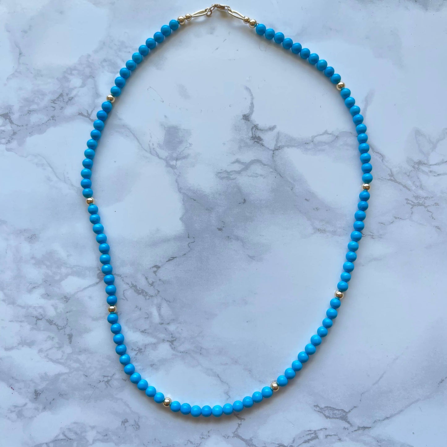 The Alexandrine Necklace in Turquoise Magnesite