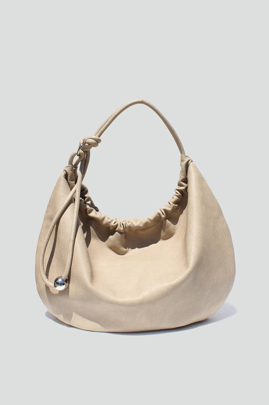 The Heritage Knot Tote Bag in Cream