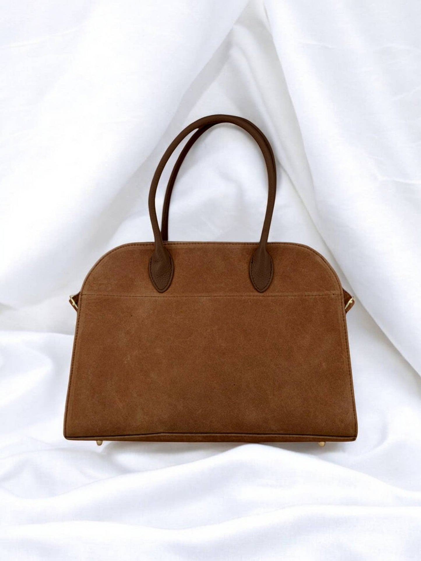 Ismenia Suede Bag in Classic Brown