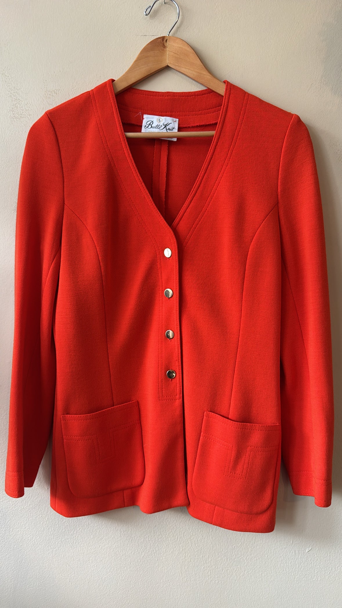 1970's Cherry Red Leisure Suit