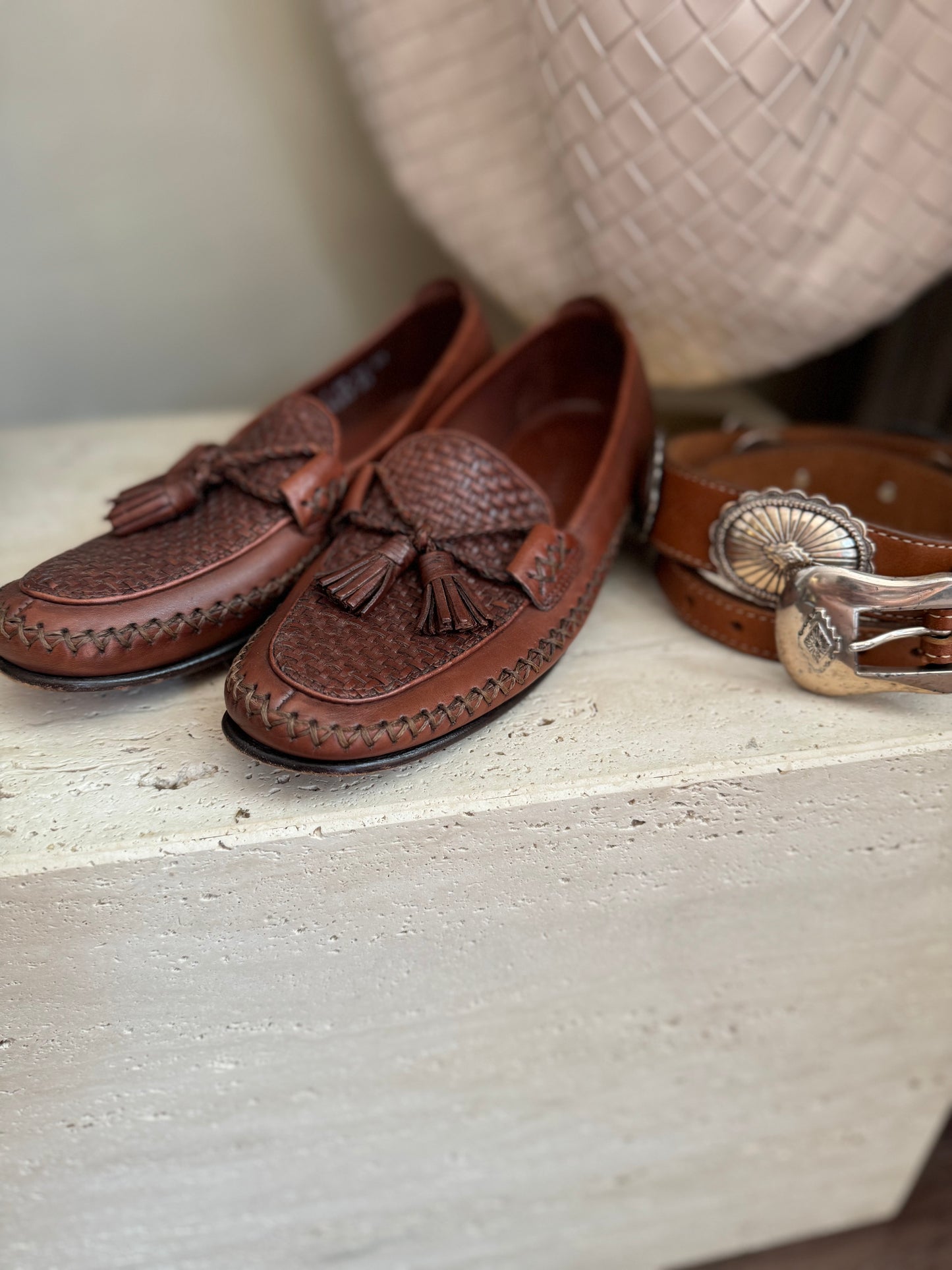 Vintage Cole Haan Woven Loafers Size 7