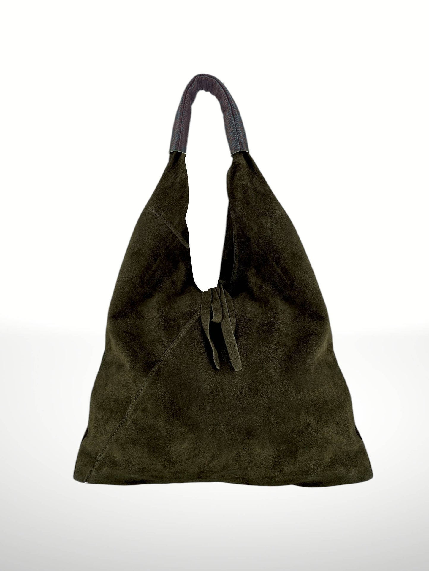The Dema Suede Bag in Military green