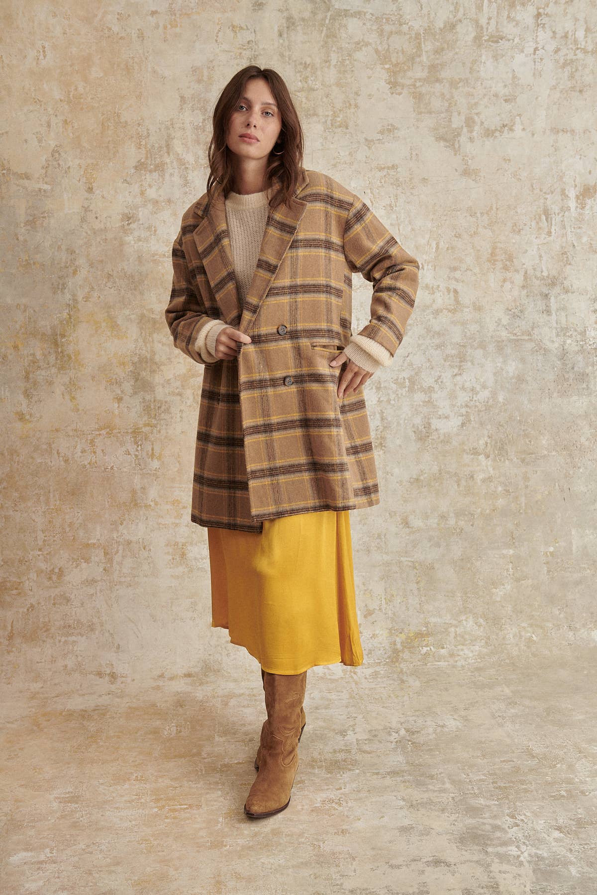 The Aubrey Oversized Plaid Coat